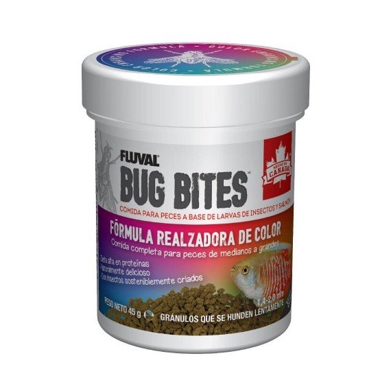 Fluval Bug Bites Gránulos Fórmula Tropical Peces Medianos y Grandes Fluval Bug Bites Gránulos Fórmula Tropical Peces Medianos y Grandes